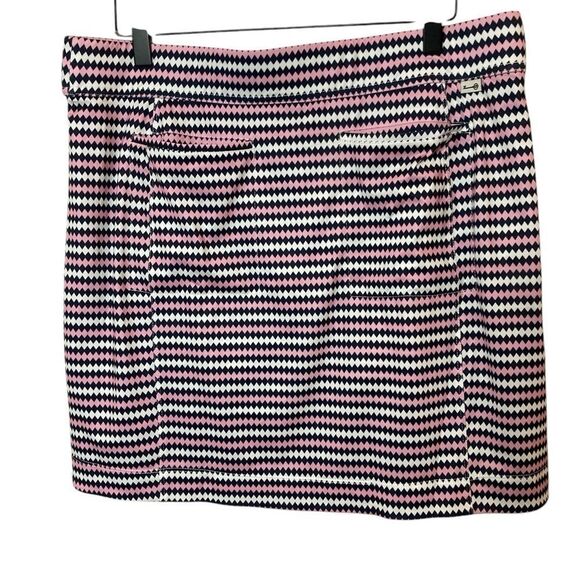 Belyn Key Skort Woman’s Size L Golf/Pickleball Panel Diamond Stripe - Picture 6 of 11